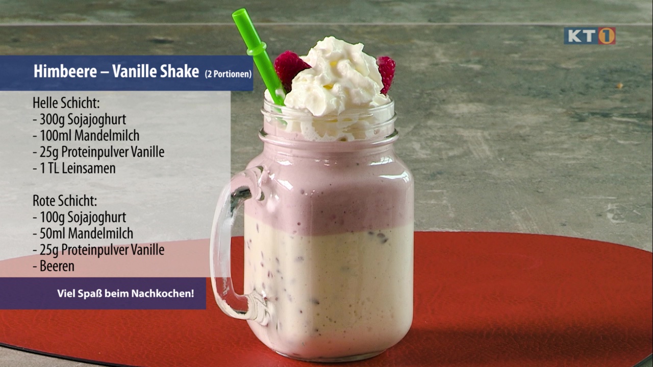 Koch Dich fit – Himbeer-Vanille Shake